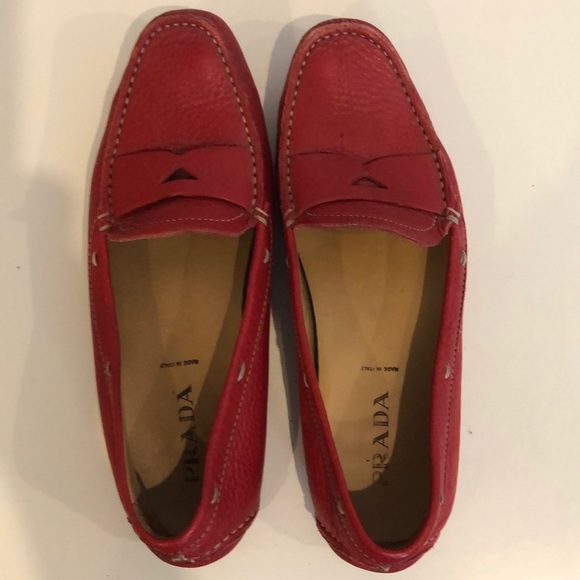 Prada loafers size 37 1/2 - Picture 1 of 4